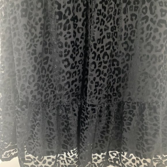 LOFT Leopard Velvet Drop Waist Swing Dress - Picture 6 of 7